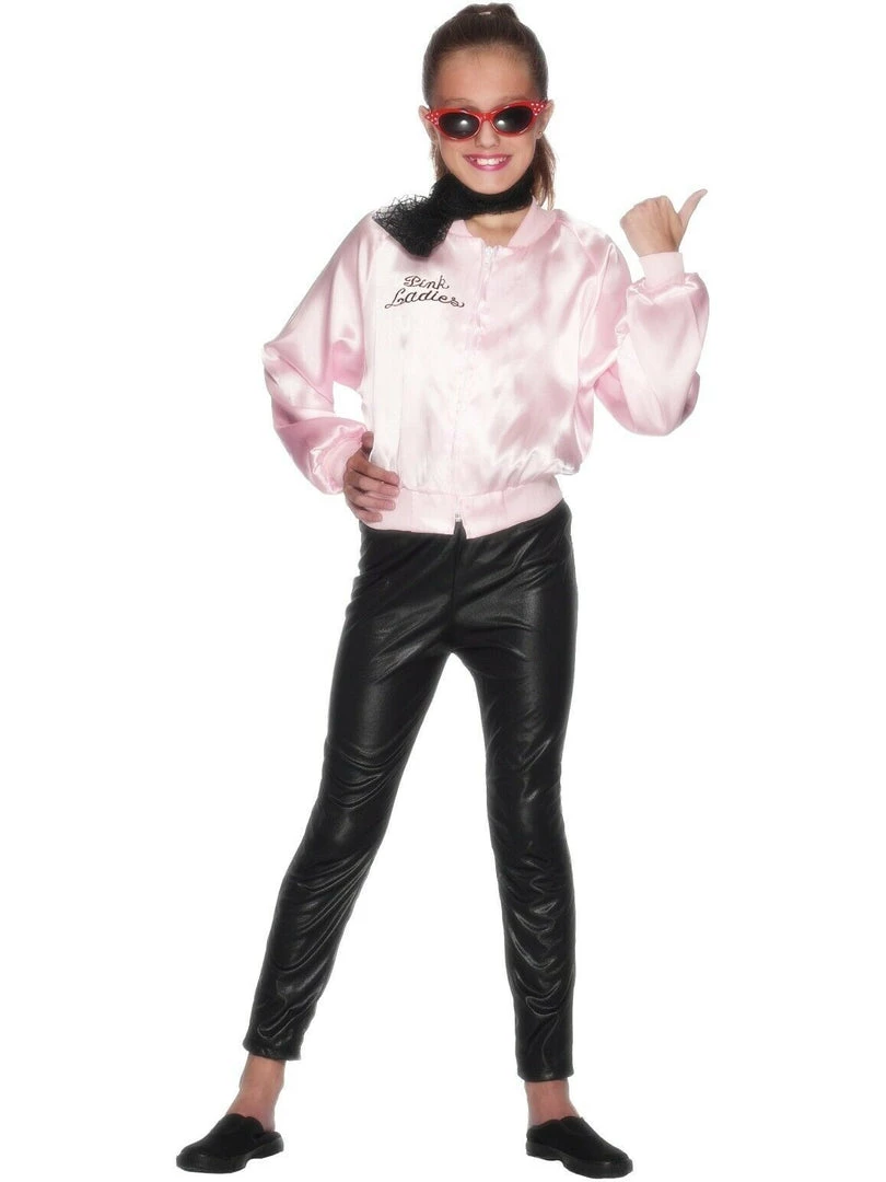 Smiffys Grease Boys T-Bird Girls Pink Lady Jacket 2 Smiffys Grease Boys T-Bird Girls Pink Lady Jacket