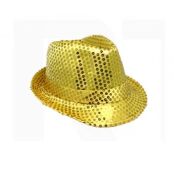JD Party Costume Accessories FEDORA Trilby Hat Cap Glitter Sequin Sequinned Dance Party Costume MJ Jazz Hats