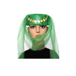 JD Party Princess Arabian Genie Hat With Veil Belly Dance Party Hat Costume Accessories 9 JD Party Princess Arabian Genie Hat With Veil Belly Dance Party Hat Costume Accessories