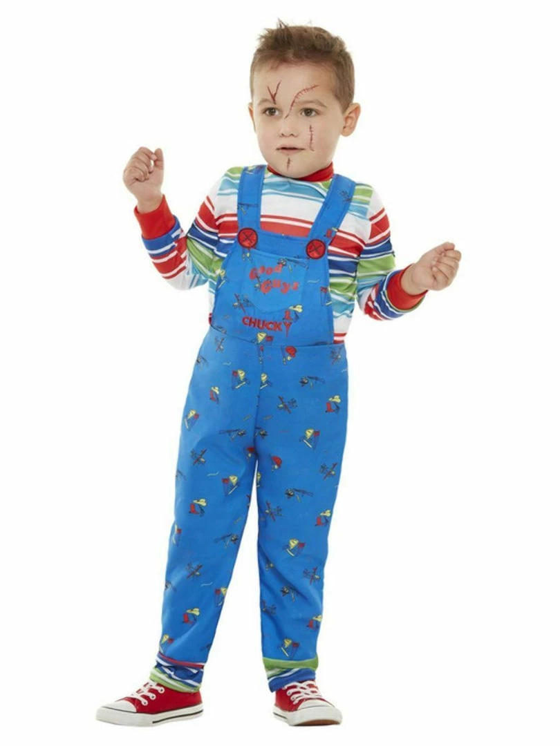 Smiffys Chuky Doll Good Guys Toddler Halloween Boys Costume 2 Smiffys Chuky Doll Good Guys Toddler Halloween Boys Costume
