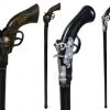 Tomfoolery Costume Accessories Buccaneer Plastic Gun Handle Pistol Cane Costume Accessory