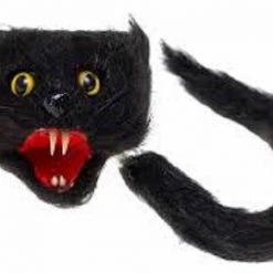 Morris Costumes Halloween Props/Decoration Black Cat Pumpkin Push In Halloween Decoration Black Cat Cake Topper