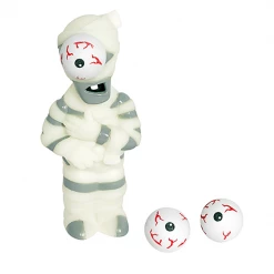 Balloon Agencies Mummy Poppin' Eyeball Launcher & Balls Squeeze Popper Foam Shooter Party Favour Halloween Costumes