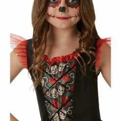 Rubie's Sugar Skull Red Rose Day Of The Dead Halloween Girls Costume Halloween Costumes