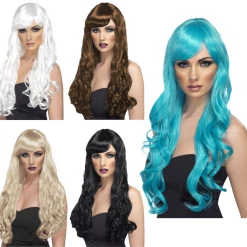 Smiffys Long Desire Fringe Ladies Wig