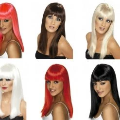 Smiffys Long Straight Glamourama Ladies Wig