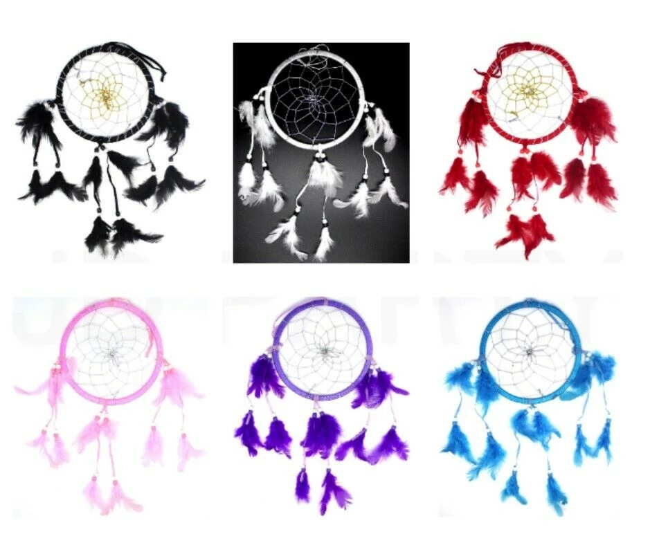 JD Home & Garden Dream Catcher 1 Ring 16cm 2 Rings 10cm Assorted Colours Wall Hanging Decoration 2 JD Home & Garden Dream Catcher 1 Ring 16cm 2 Rings 10cm Assorted Colours Wall Hanging Decoration