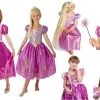 Rubies Deerfield Disney Princess Rapunzel Tangled Size Small 4-6 Girls Costume Tiara Wand And Wig Costumes