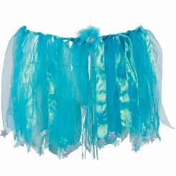Balloon Agencies Blue Sparkle Fairy Wings And Skirt Ladies Costume Set