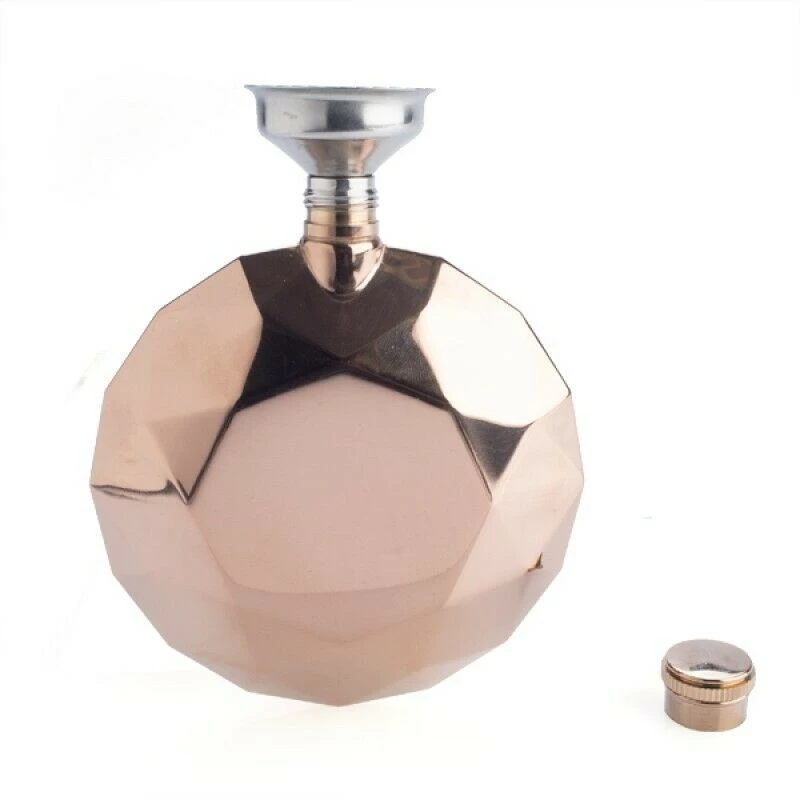 MDI Australia Ladies Hip Flask Alcohol Womens Liquor Whisky Party Rose Gold Round Stainless 2 MDI Australia Ladies Hip Flask Alcohol Womens Liquor Whisky Party Rose Gold Round Stainless
