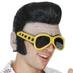 Rubies/Smiffys/Dr.Toms Elvis Presley Microphone Scarf Shades Headpiece Wig Mens Costume Accessory