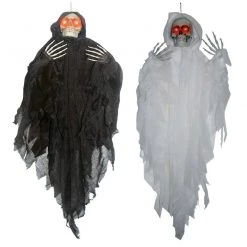Morris Costumes 4ft Light-Up Hanging Reaper Halloween Decoration Prop
