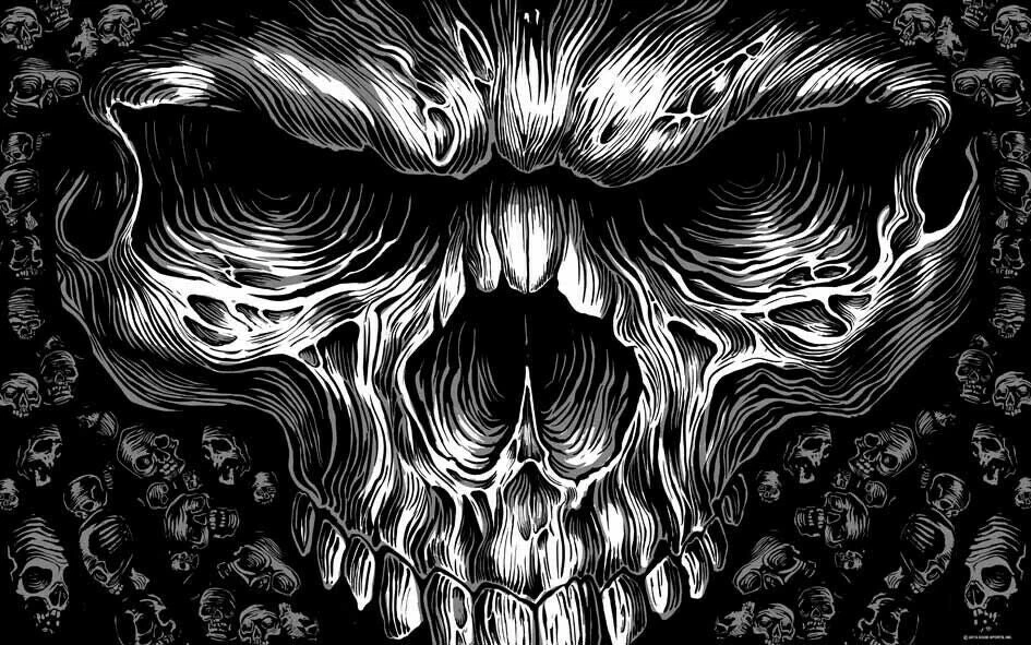 Williamvalentine All Over Skulls Polyester Flag 5ft X 3ft - Brand New 1 Williamvalentine All Over Skulls Polyester Flag 5ft X 3ft - Brand New