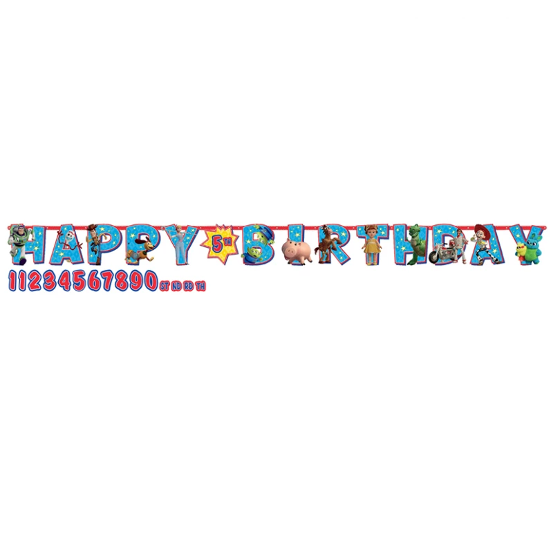 Tomfoolery Party Supplies Disney Toy Story 4 Add Age Happy Birthday Jumbo Letter Banner Party Decorations 3 Tomfoolery Party Supplies Disney Toy Story 4 Add Age Happy Birthday Jumbo Letter Banner Party Decorations