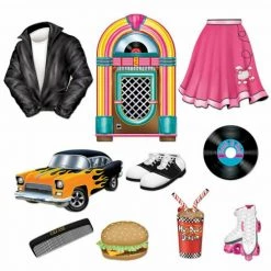 Balloon Agencies Party Supplies 50s Rock & Roll Juke Box Record Car Cardboard Cutouts Party Decoration 12 Balloon Agencies Party Supplies 50s Rock & Roll Juke Box Record Car Cardboard Cutouts Party Decoration