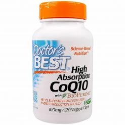 IHerb Doctors Best High Absorption CoQ10 BioPerine 120 Veg Capsules Cardiovascular Heart Health & Beauty