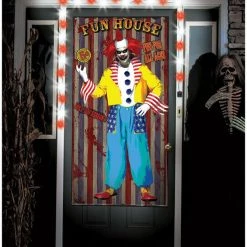 Unbranded Creepy Clown Creepy Zombie Greeter With Light & Sound Halloween Decoration Halloween Props/Decoration