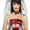 Smiffys Gothic Bride Ladies Halloween Costume Kit Costume Accessories