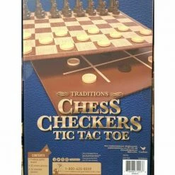 Kmart Chess Checkers Tic Tac Toe Traditional Family Fun Board Kids Strategy Toys Games Home & Garden