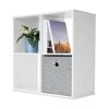 Kmart 4 Cube Display Unit White Gloss Bookshelves Shelves Bookcase Storage Organizer