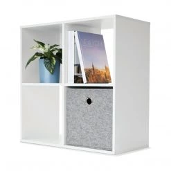 Kmart 4 Cube Display Unit White Gloss Bookshelves Shelves Bookcase Storage Organizer