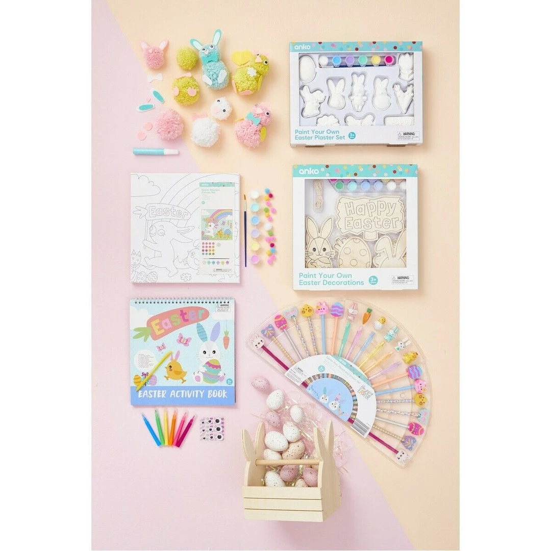 Kmart Home & Garden Easter Wooden Canvas Set Arts & Crafts Kids Play Paint Set 1 Kmart Home & Garden Easter Wooden Canvas Set Arts & Crafts Kids Play Paint Set