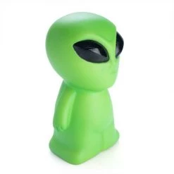 MDI Home & Garden Glowing Green Alien Battery Operated Home Decor Bedside Night Table Lamp