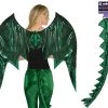 Balloonagencies Mythical Dark Green Dragon Wings And Tail Costume Accessory Costume Accessories