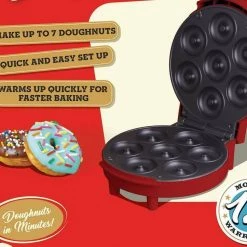 WOOL Doughnut Donut Maker Makes 7 Donuts At A Time Non-stick Recipe Included Home & Garden 7 WOOL Doughnut Donut Maker Makes 7 Donuts At A Time Non-stick Recipe Included Home & Garden