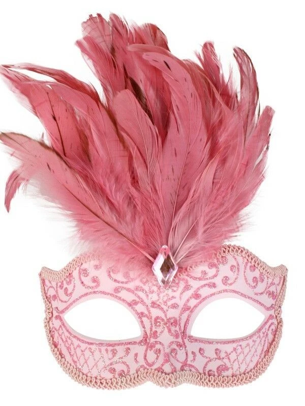 Tomfoolery Burlesque Glitter Masquerade Mask With Feathers And Gem Costume Mask 17 Tomfoolery Burlesque Glitter Masquerade Mask With Feathers And Gem Costume Mask
