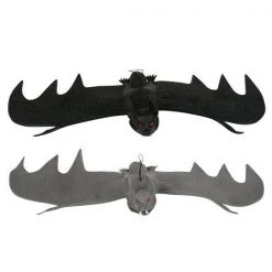 Tomfoolery Bats 26cm Grey & Black Set Of 6 Halloween Party Decoration Prop
