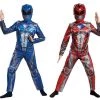 Morris Costumes Blue Red Ranger Classic Power Rangers Movie 2017 Boys Costume
