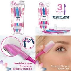 Schick Silk Touch-Up Multipurpose Exfoliating Derma Planing Tool Eyebrow Razor