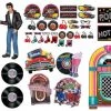 Balloon Agencies Party Supplies 50s Rock & Roll Juke Box Record Car Cardboard Cutouts Party Decoration