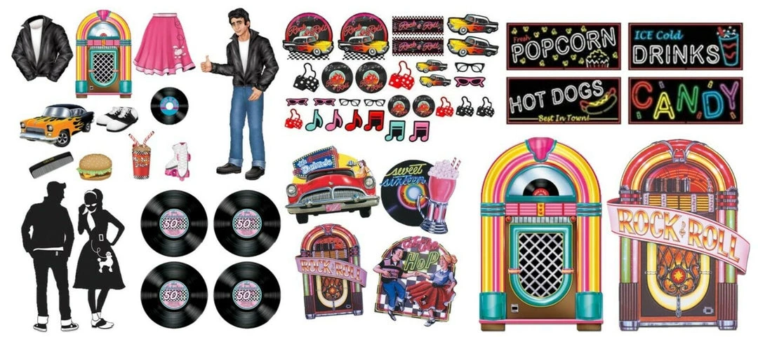 Balloon Agencies Party Supplies 50s Rock & Roll Juke Box Record Car Cardboard Cutouts Party Decoration 1 Balloon Agencies Party Supplies 50s Rock & Roll Juke Box Record Car Cardboard Cutouts Party Decoration