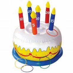 Balloon Agencies 30cm Inflatable Birthday Cake With Candles Party Game Party Supplies