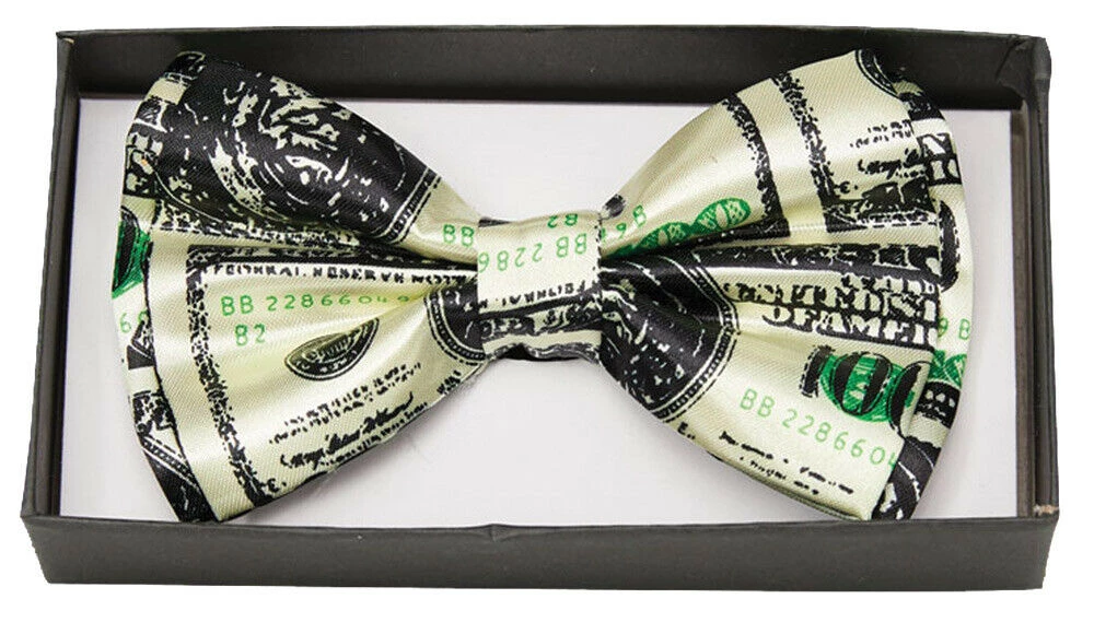 Morris USD Currency Bow Tie Adult Costume Accessory Bowtie Money $100 Bill Costume Accessories 1 Morris USD Currency Bow Tie Adult Costume Accessory Bowtie Money $100 Bill Costume Accessories