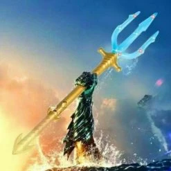 Unbranded Lights And Sounds 57cm Aquaman Trident Costume Accessory