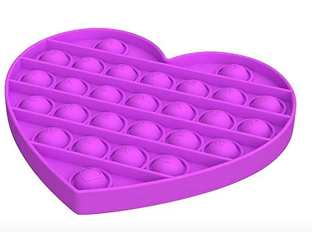 Unbranded Pop Its Heart Fidget Toy Push Bubble Stress Relief Kids Pop It Tiktok 2021 NEW 6 Unbranded Pop Its Heart Fidget Toy Push Bubble Stress Relief Kids Pop It Tiktok 2021 NEW