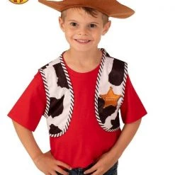 Rubies Deerfield Disney Toy Story 4 Woody Vest And Hat Costume Accessory Set