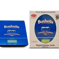 Unbranded Home & Garden Digital Kitchen Scale 5kg Arnotts Bushells LiptonTea Logo Printed Tempered Glass