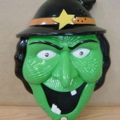 Spookytime Halloween Props/Decoration Animated Talking Doorbell & Pop Out Spider Halloween Prop Witch Pumpkin Vampire