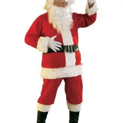 Rubie's Christmas Santa Claus Crimson Plush Suit Regency Classic Mens Costume Christmas Adult Costumes