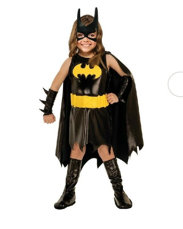 Rubies Deerfield Batgirl Deluxe Vinyl Dress Toddler Girls Costume 1 Rubies Deerfield Batgirl Deluxe Vinyl Dress Toddler Girls Costume