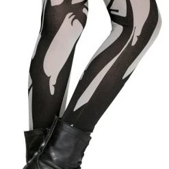 Morris Costumes Costume Accessories Disney Descendants Evie Girl's Footless Tights Genuine Costume Accessory