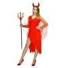 Unbranded Daring Devil Red Dress Std Size Ladies Halloween Costume Halloween Costumes