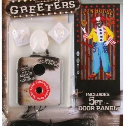 Unbranded Creepy Clown Creepy Zombie Greeter With Light & Sound Halloween Decoration Halloween Props/Decoration