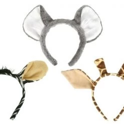 Tomfoolery Costume Accessories Animal Koala Giraffe Zebra Ears On Headband Kids Costume Accessory