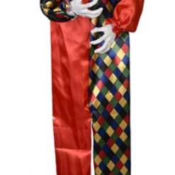 Unbranded Animated Moving Light Up Eyes Spooky Moaning Peeping Clown Halloween Prop Halloween Props/Decoration