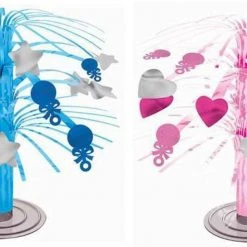 Balloon Agencies Party Supplies Baby Shower Its A Boy Or Girl Spray Centrepiece Cascade Baby Rattles Party Decor